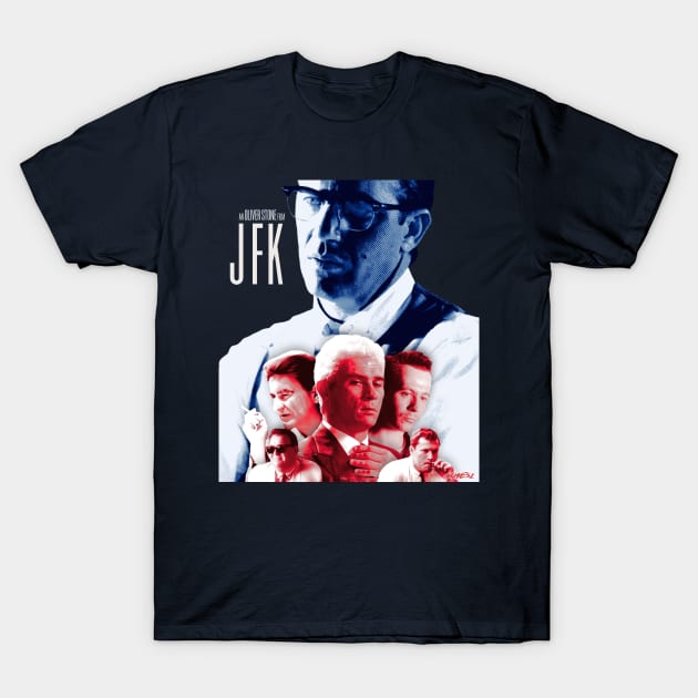 JFK Movie custom poster 1 T-Shirt by Nonesz Workshop